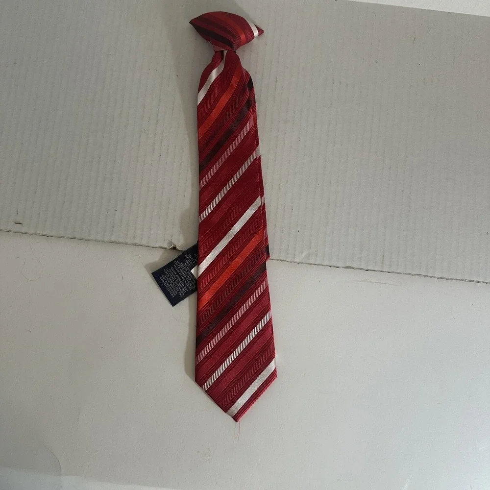 Infant/Toddler/Boy Clip On Ties Lot Of 4 Boys Polyester Assorted Sizes and Color